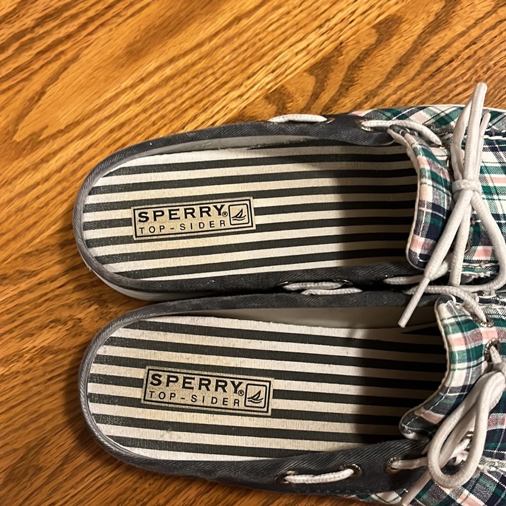 Sperry Plaid Summer Mules - 8.5M - Picture 6 of 8